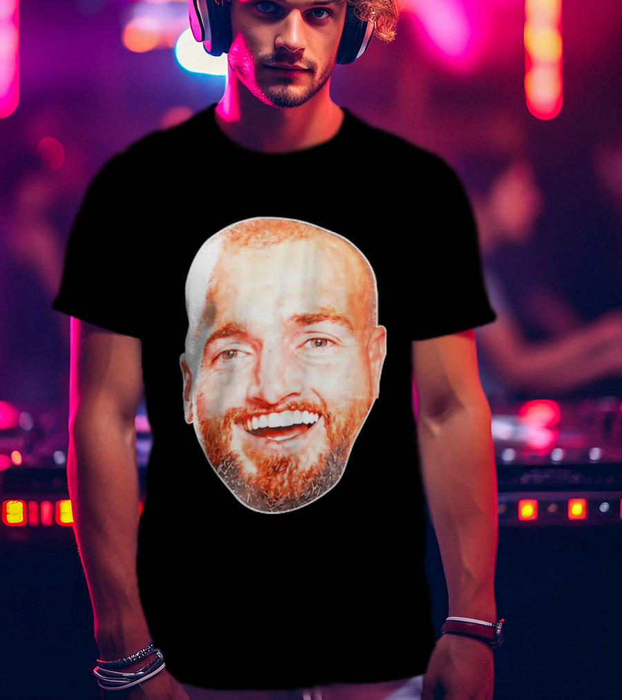 Post Malone Smiling Face Celebrity Image T-Shirt