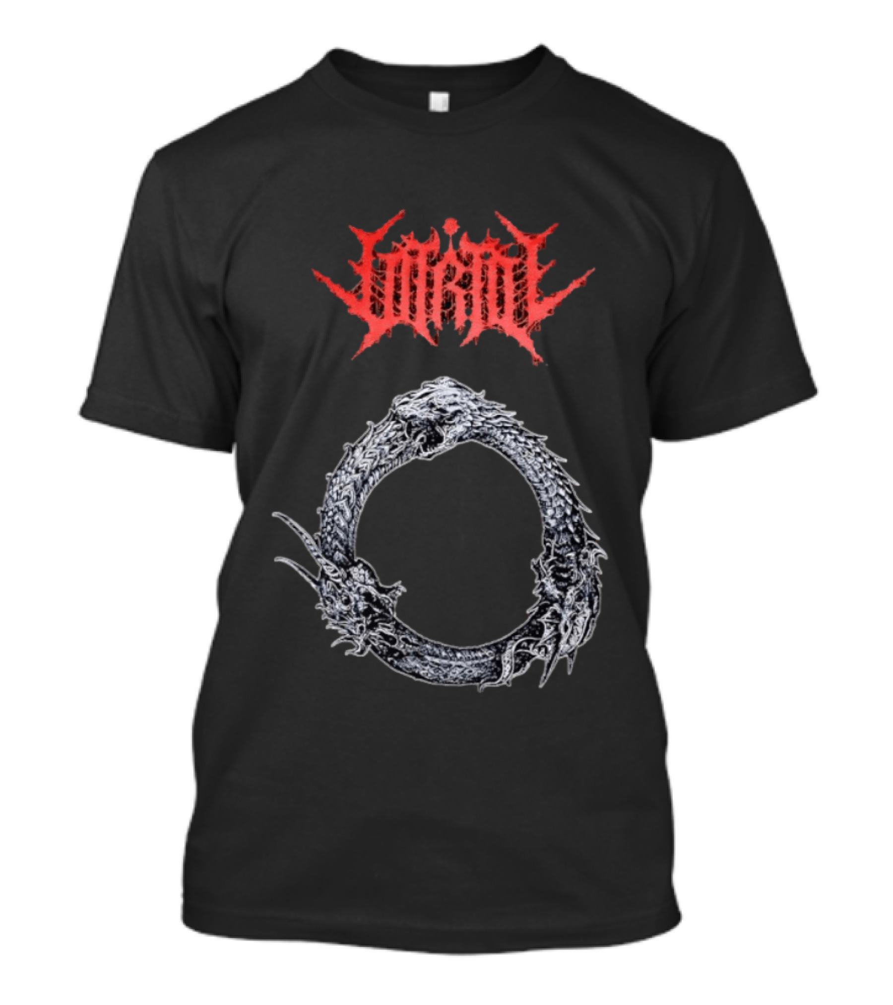 Jormungandr Ouroboros Serpent Circle With Lorna Shore T-Shirt