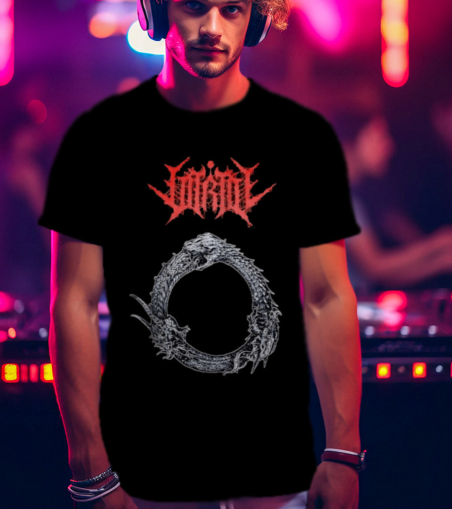 Jormungandr Ouroboros Serpent Circle With Lorna Shore T-Shirt