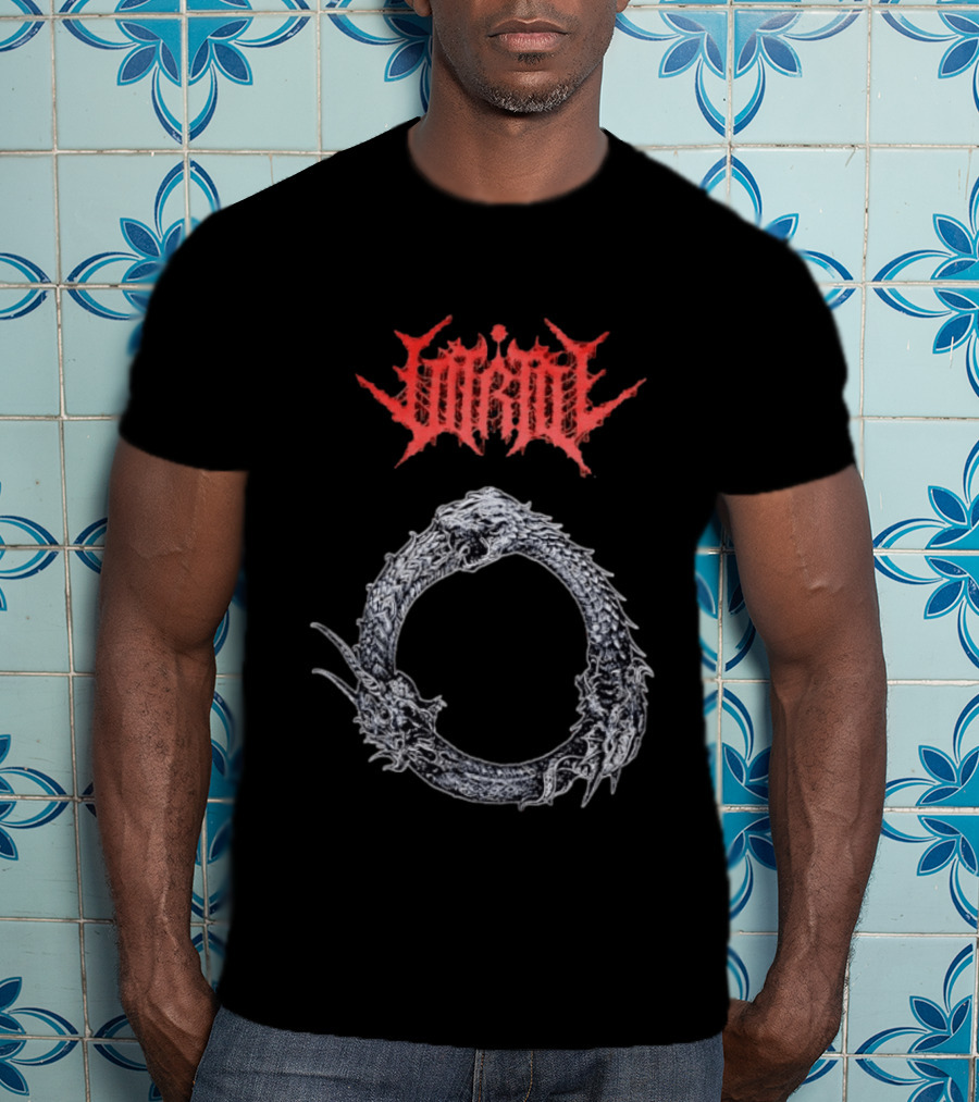 Jormungandr Ouroboros Serpent Circle With Lorna Shore T-Shirt