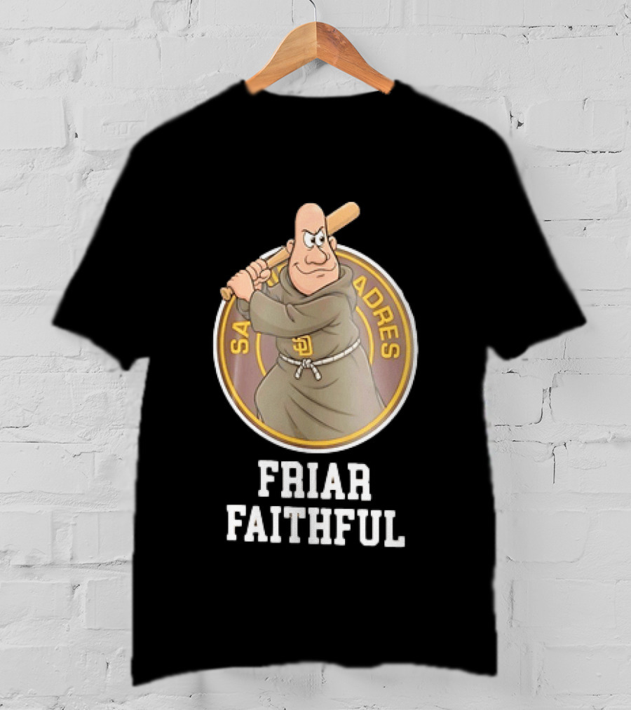San Diego Padres Friar Faithful Baseball Fan Gear T-Shirt