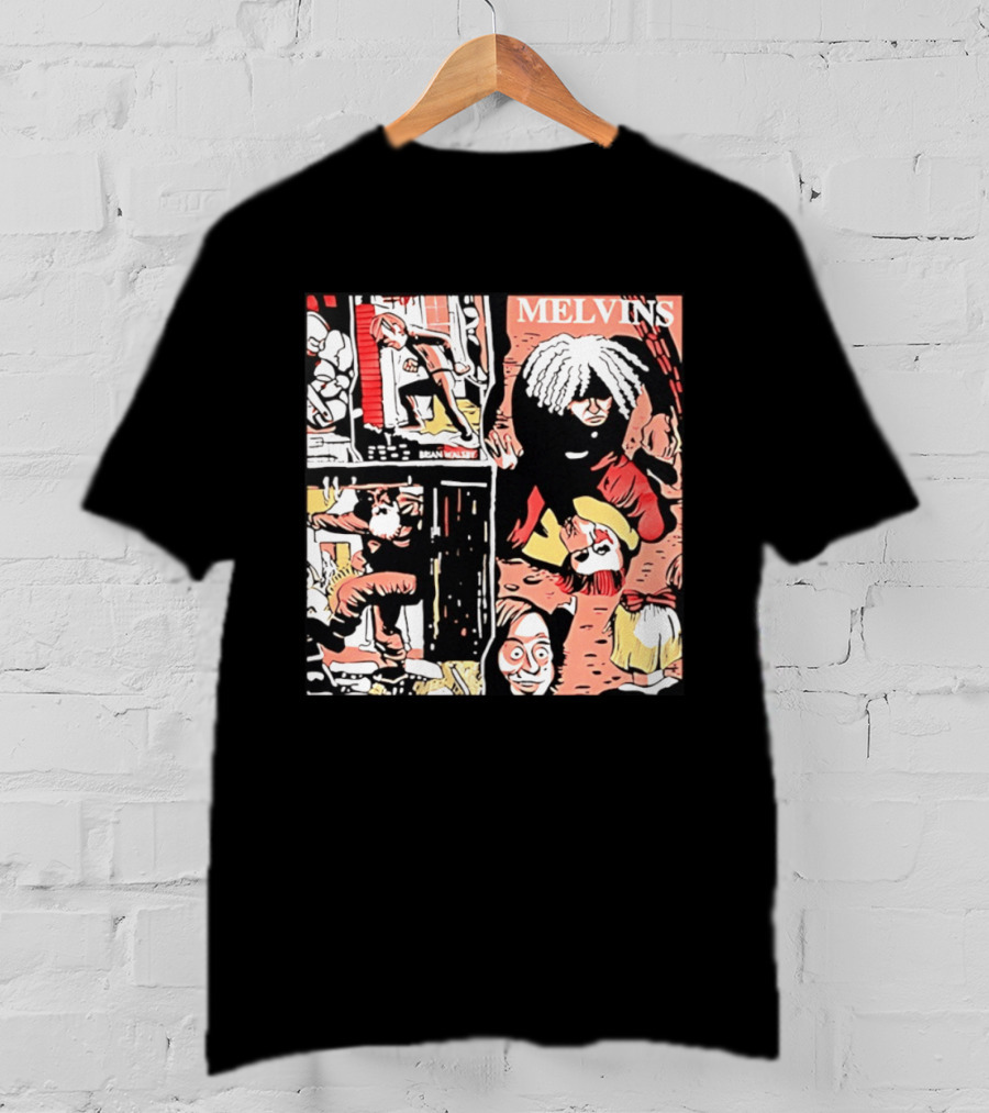 Melvins Brian Walsby Cartoon Art Alternative Rock T-Shirt