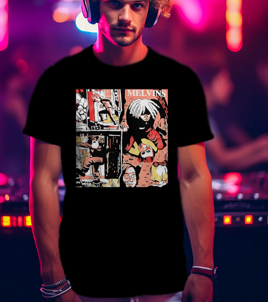 Melvins Brian Walsby Cartoon Art Alternative Rock T-Shirt