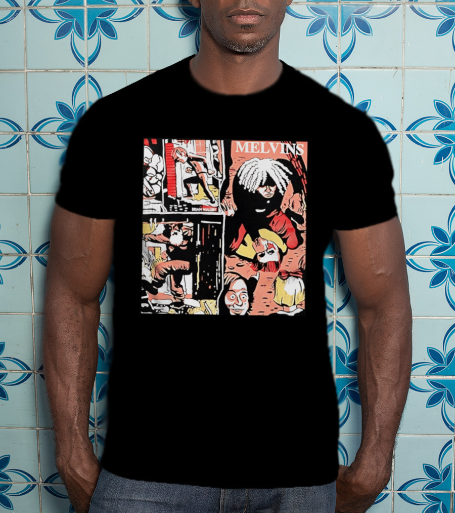 Melvins Brian Walsby Cartoon Art Alternative Rock T-Shirt