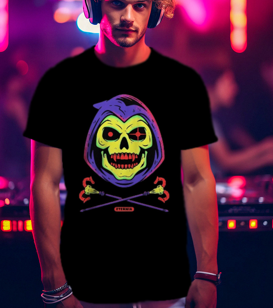 Skeletor Eternia Skull Crossbones Masters Of The Universe T-Shirt