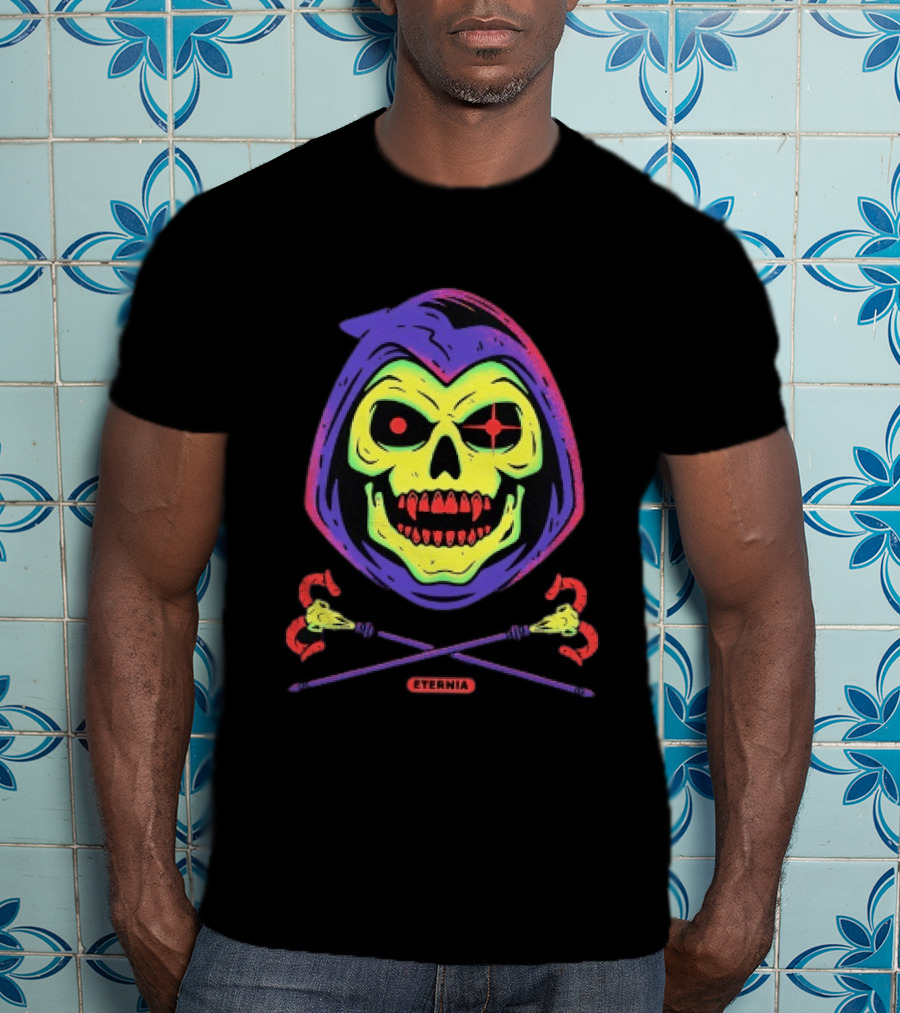 Skeletor Eternia Skull Crossbones Masters Of The Universe T-Shirt