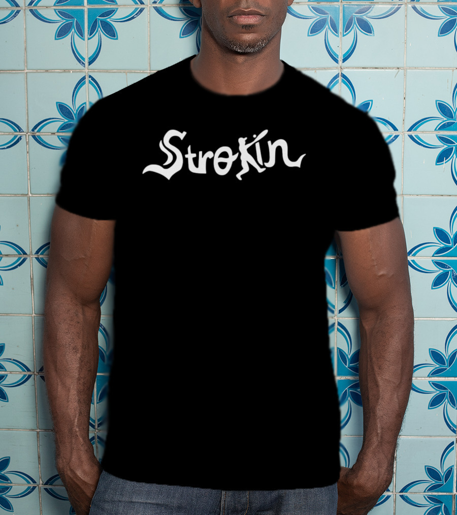 Strokin Baseball Player Batter Sports Swing T-Shirt