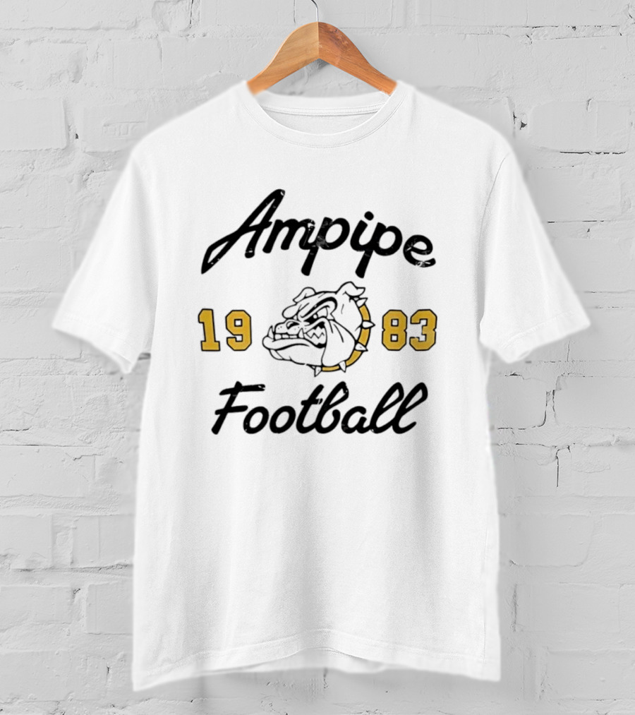 Ampipe 1983 Football Bulldog Athletic Men’s T-Shirt