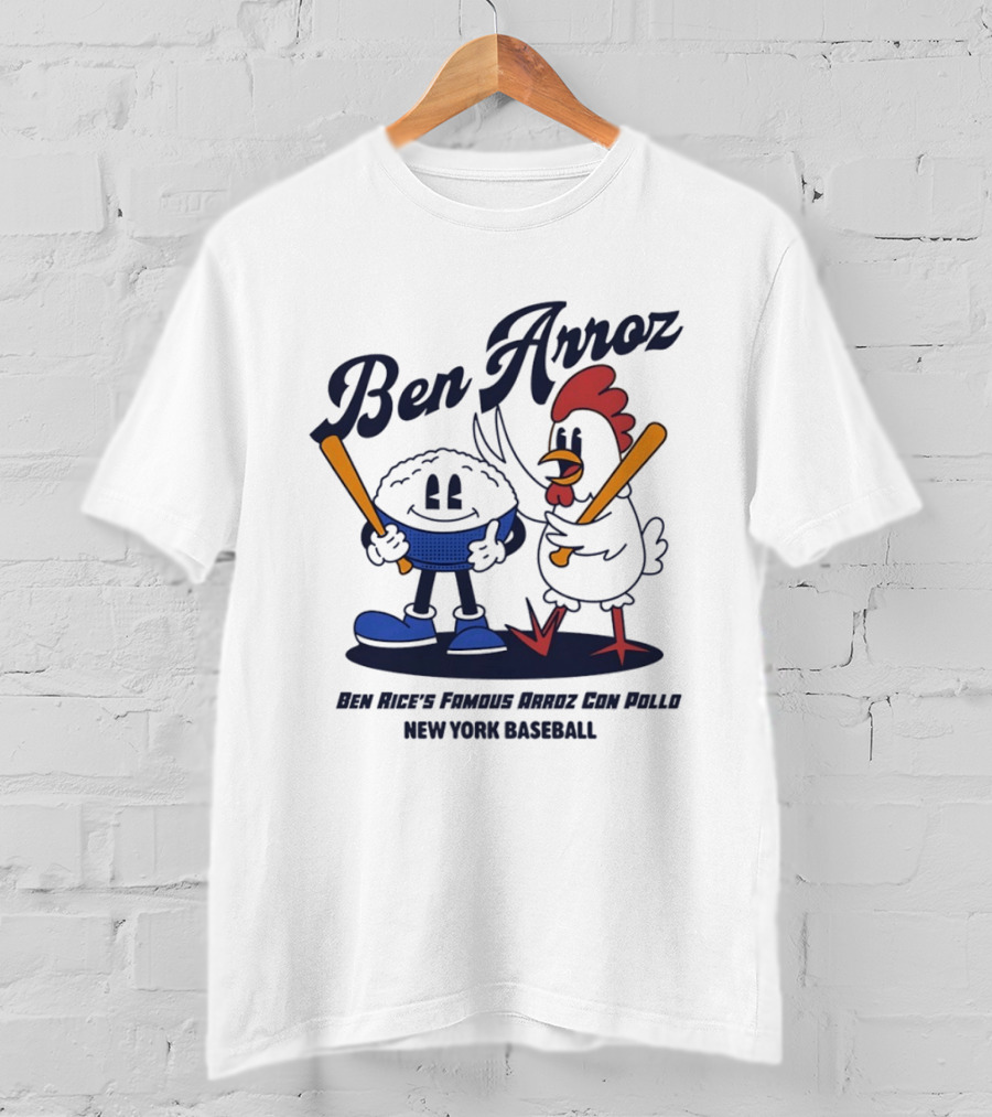 Ben Arroz Ben Rice's Famous Arroz Con Pollo New York Baseball T-Shirt