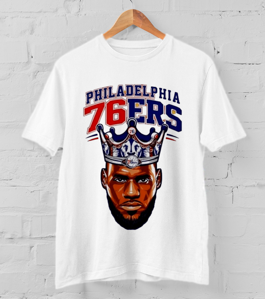 Philadelphia 76ers King Lebron 76 Crown T-Shirt