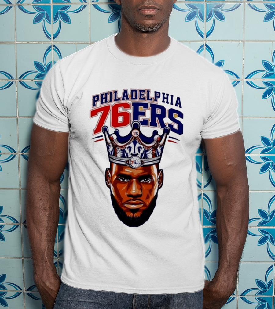 Philadelphia 76ers King Lebron 76 Crown T-Shirt