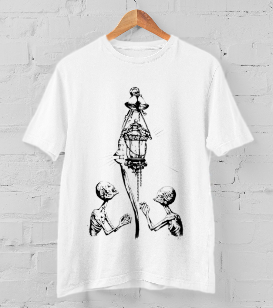 Elden Ring Lanternbearer Prisoner Soul Shrine Dark Fantasy Nightmarish Scene T-Shirt
