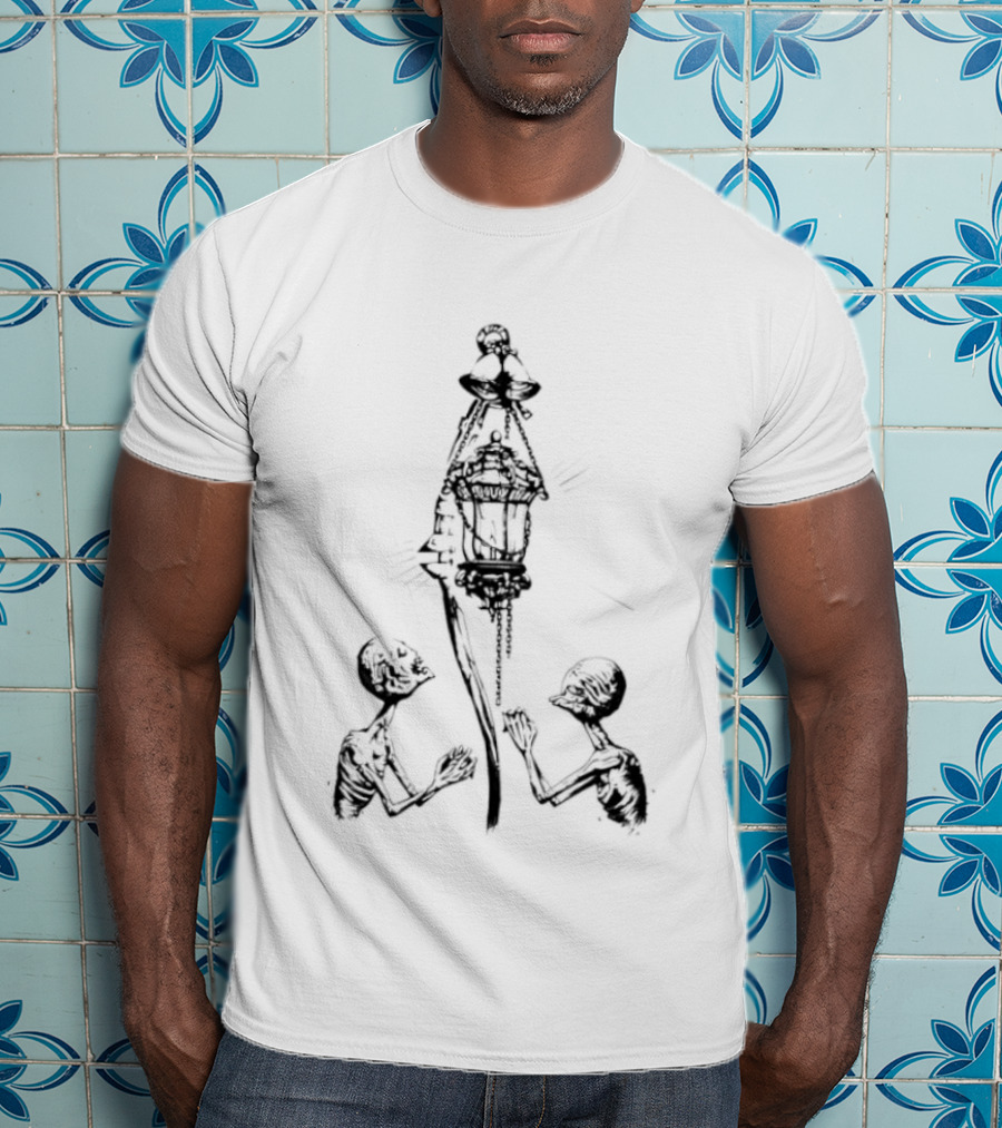 Elden Ring Lanternbearer Prisoner Soul Shrine Dark Fantasy Nightmarish Scene T-Shirt