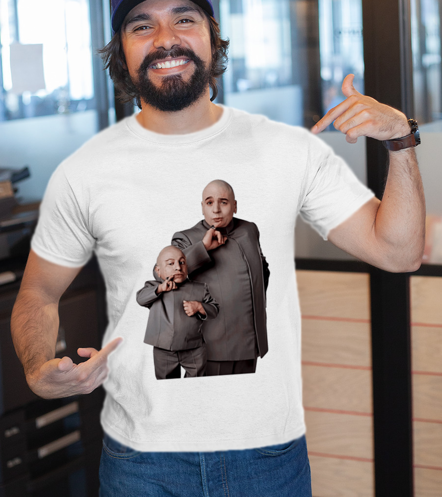 Dr Evil And Mini Me Iconic Duo Mike Myers Verne Troyer T-Shirt