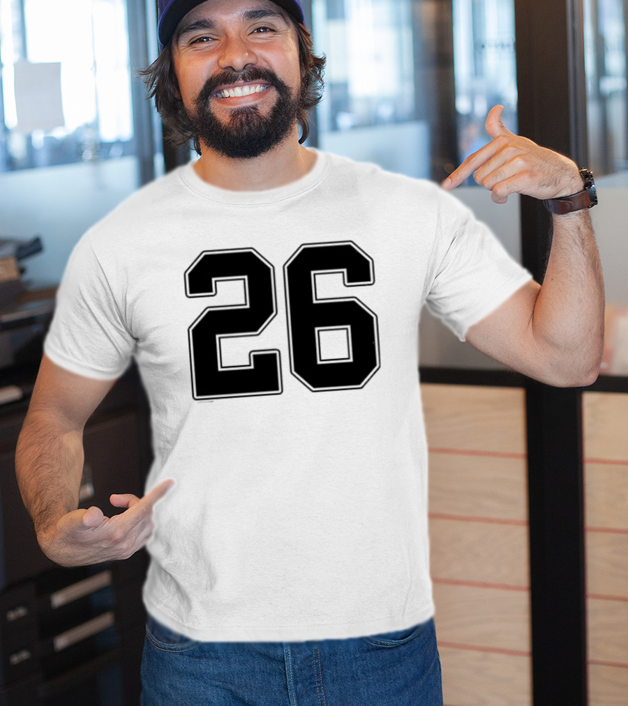 Minnesota Vikings Salute To Service 26 Name And Number T-Shirt