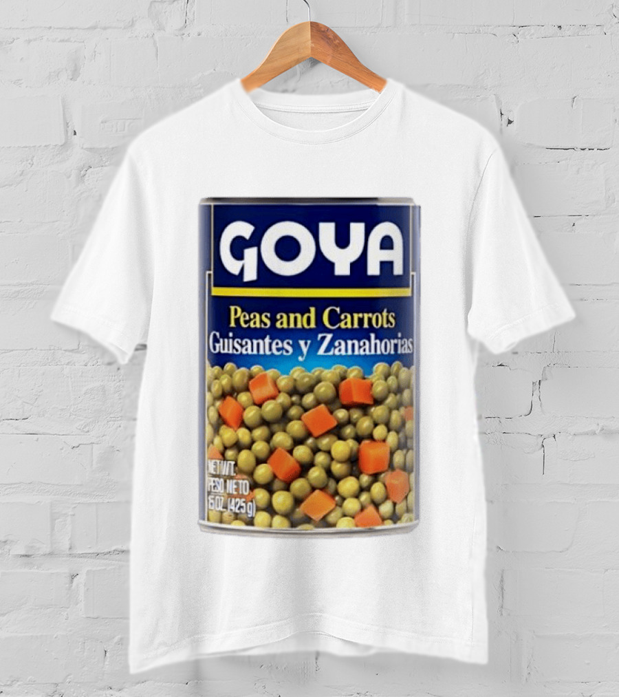 Goya Peas And Carrots Guisantes Y Zanahorias 15 Oz 425 G Canned Vegetable Mix T-Shirt