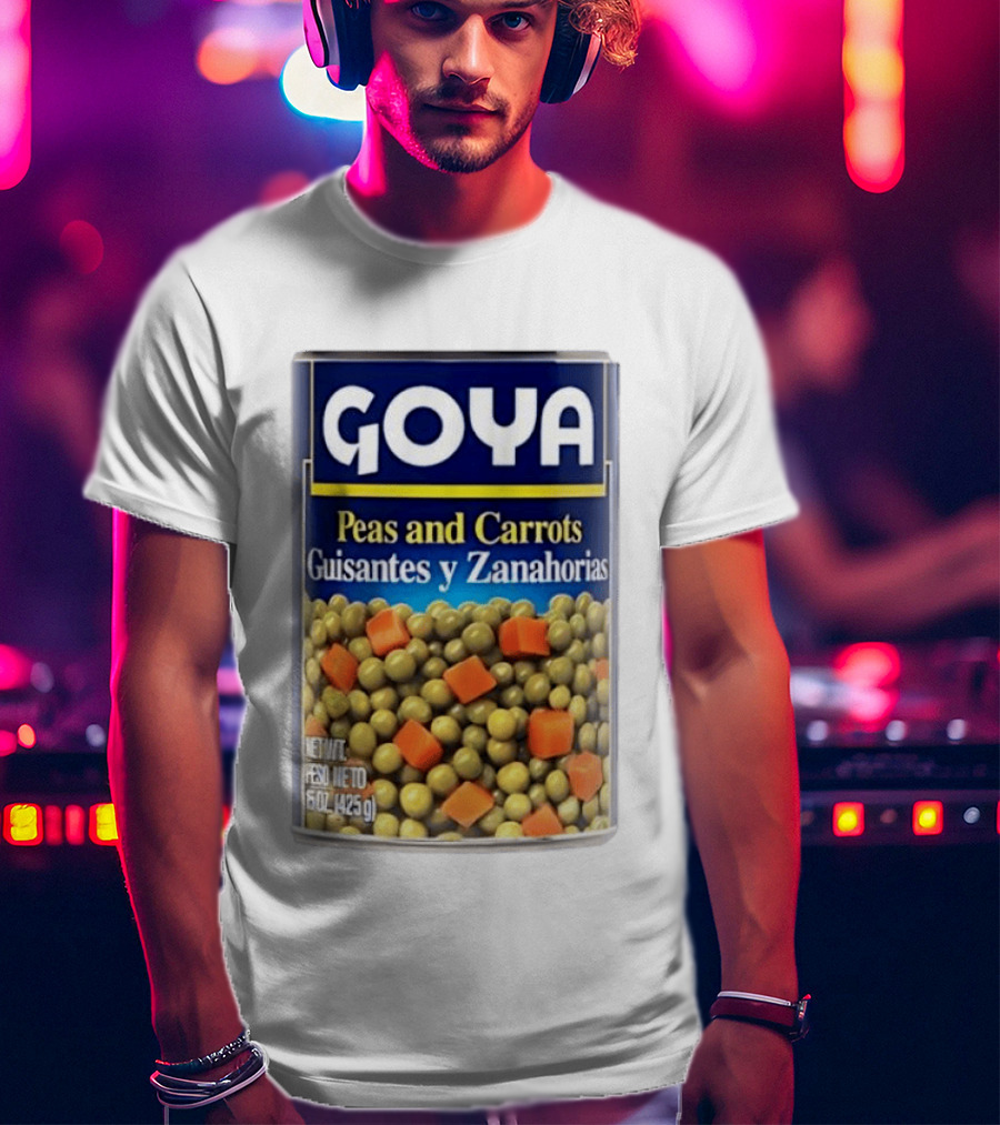 Goya Peas And Carrots Guisantes Y Zanahorias 15 Oz 425 G Canned Vegetable Mix T-Shirt