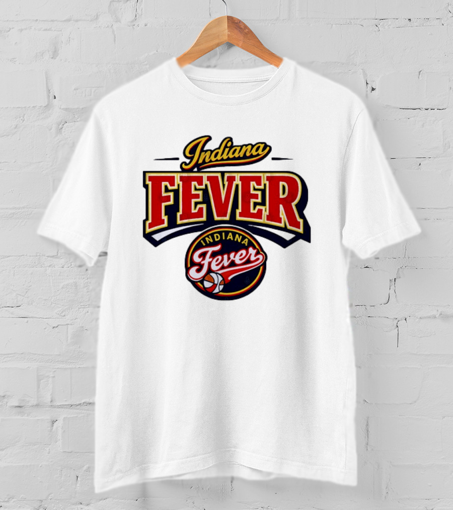 Indiana Fever WNBA Basketball Team Logo Historic T-Shirt