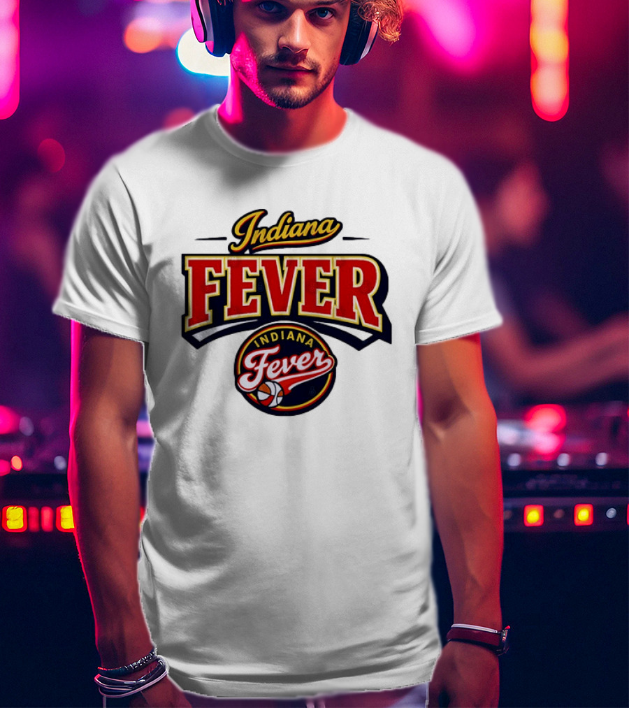 Indiana Fever WNBA Basketball Team Logo Historic T-Shirt