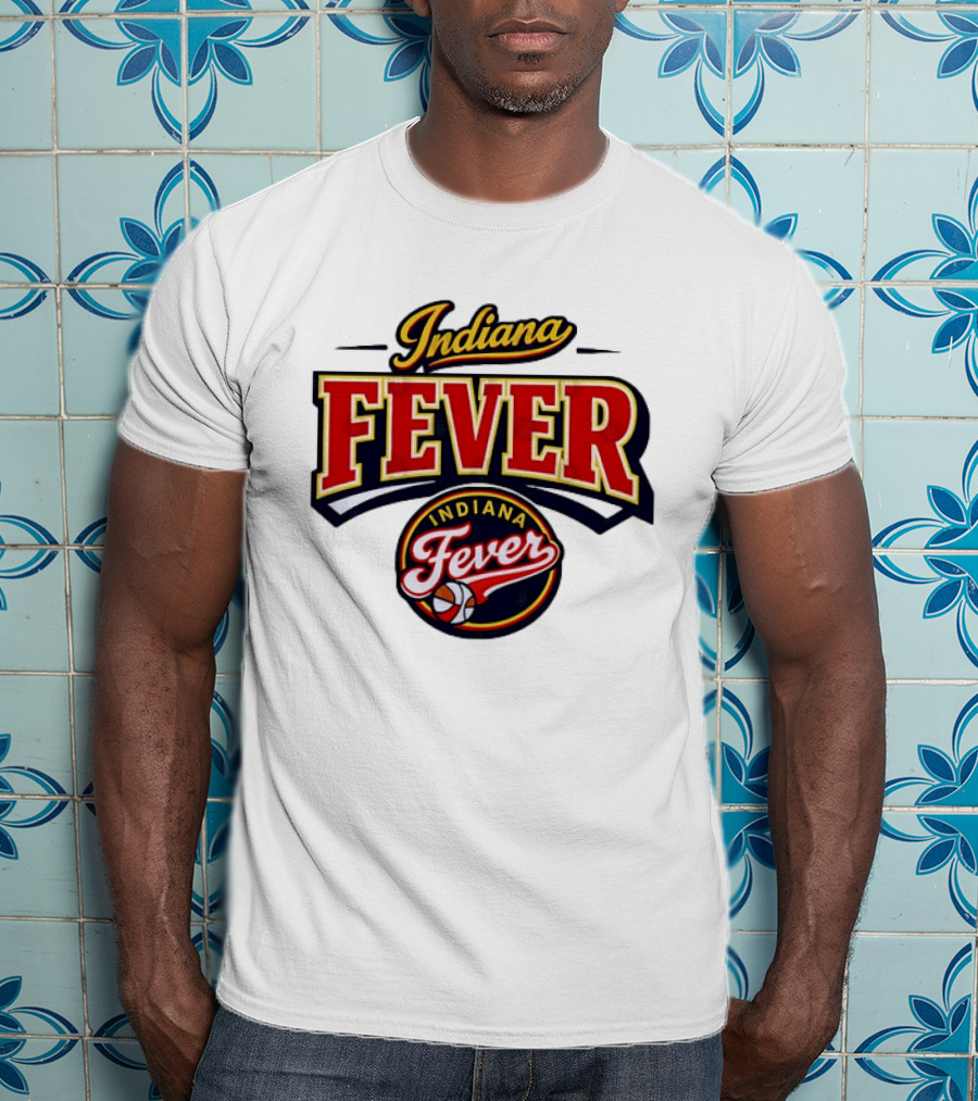 Indiana Fever WNBA Basketball Team Logo Historic T-Shirt