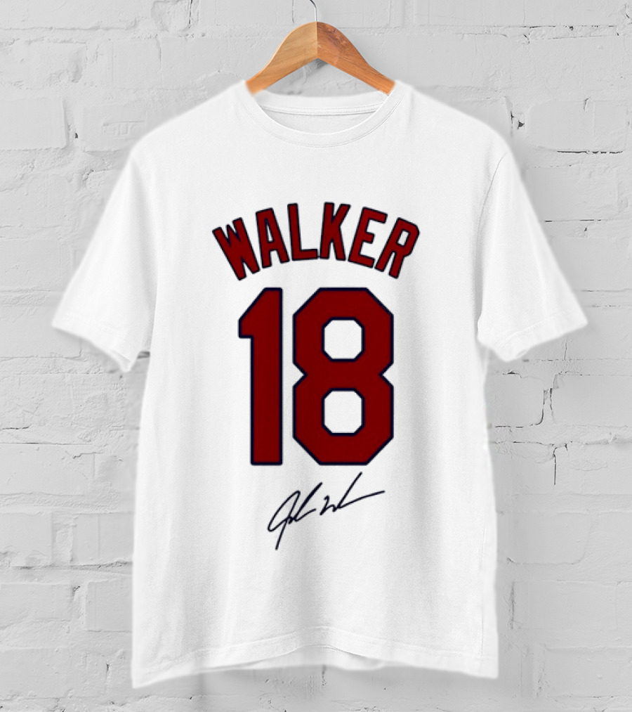 Walker 18 St Louis Cardinals Signature T-Shirt