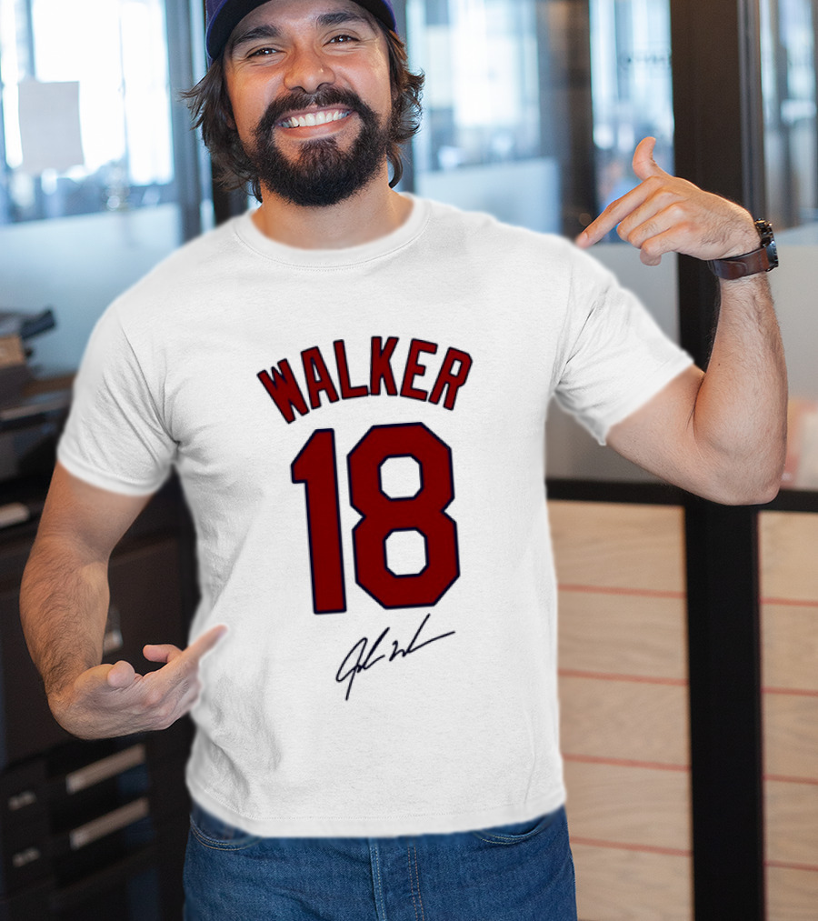 Walker 18 St Louis Cardinals Signature T-Shirt