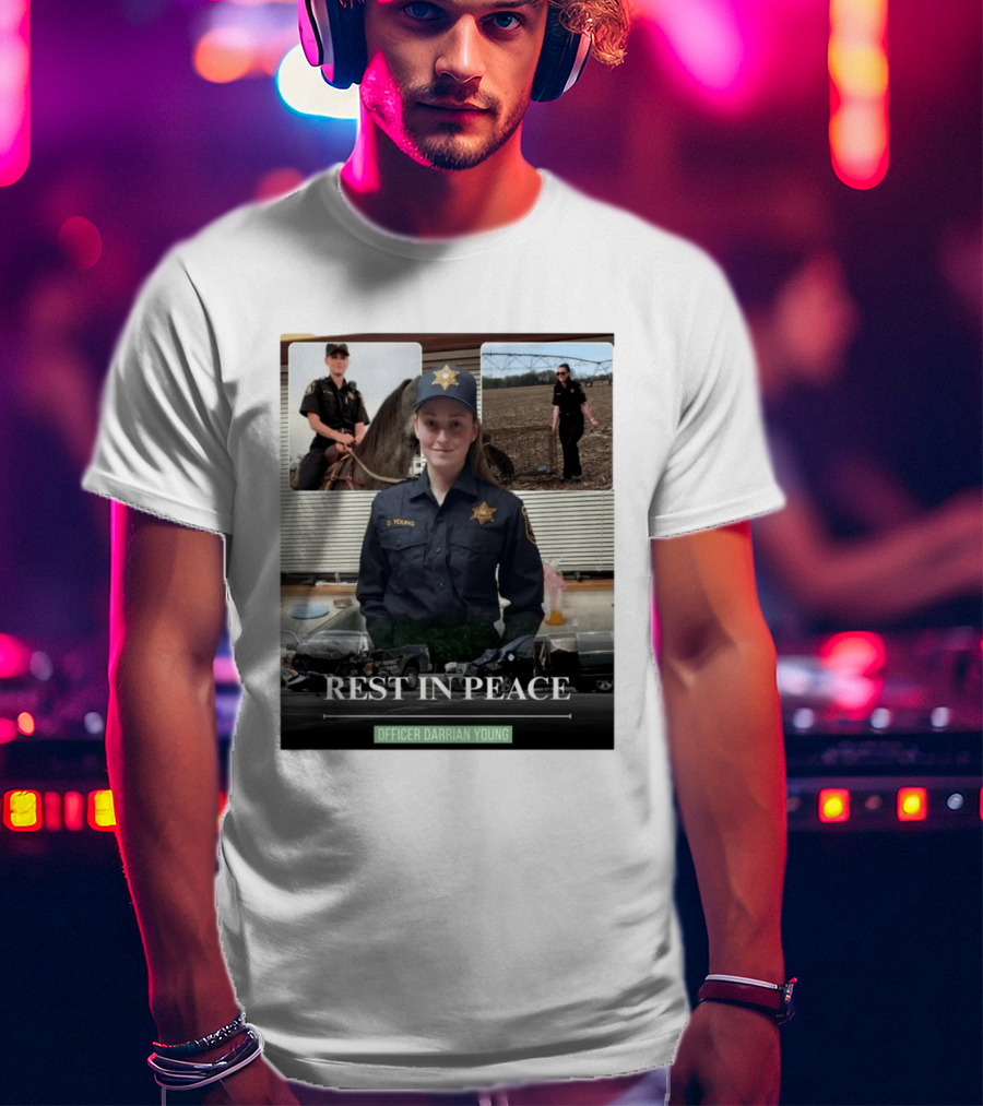 Rest In Peace Officer D. Young Memorial T-Shirt