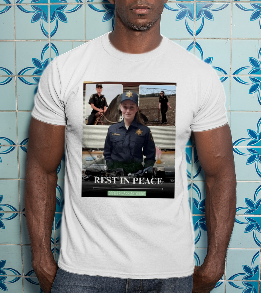 Rest In Peace Officer D. Young Memorial T-Shirt