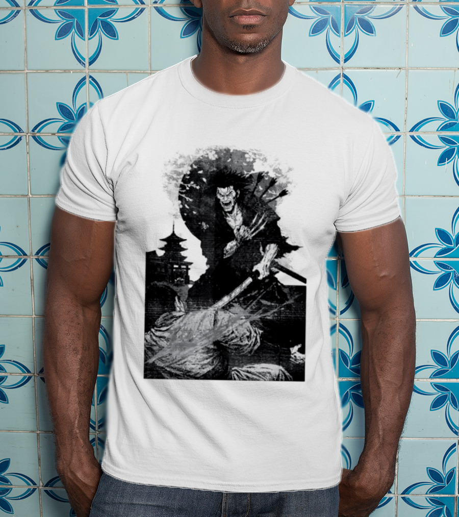 Wolverine Logan Marvel Comics Samurai Japan Sakura Cherry Blossoms Battling Warrior Scene T-Shirt