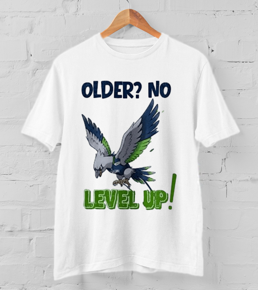 Seattle Seahawks Pokemon 30th Anniversary Older No Level Up T-Shirt