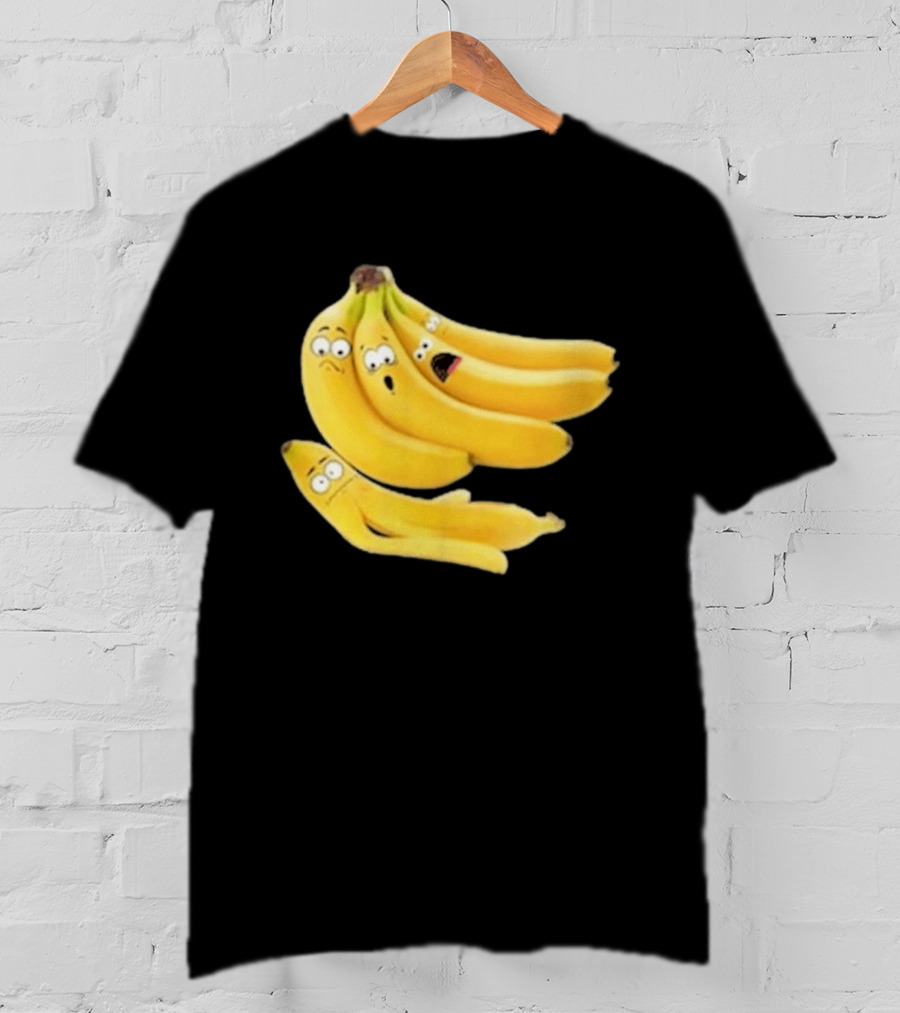 Funny Banana Massacre Organic Bunch Faces T-Shirt