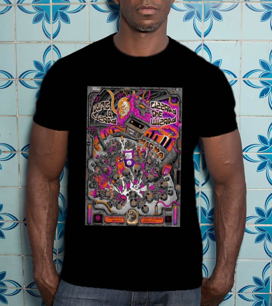King Gizzard & The Lizard Wizard Aug 22 2026 Forest Hills Stadium Queens New York Tour Under The Bridge Brooklyn T-Shirt