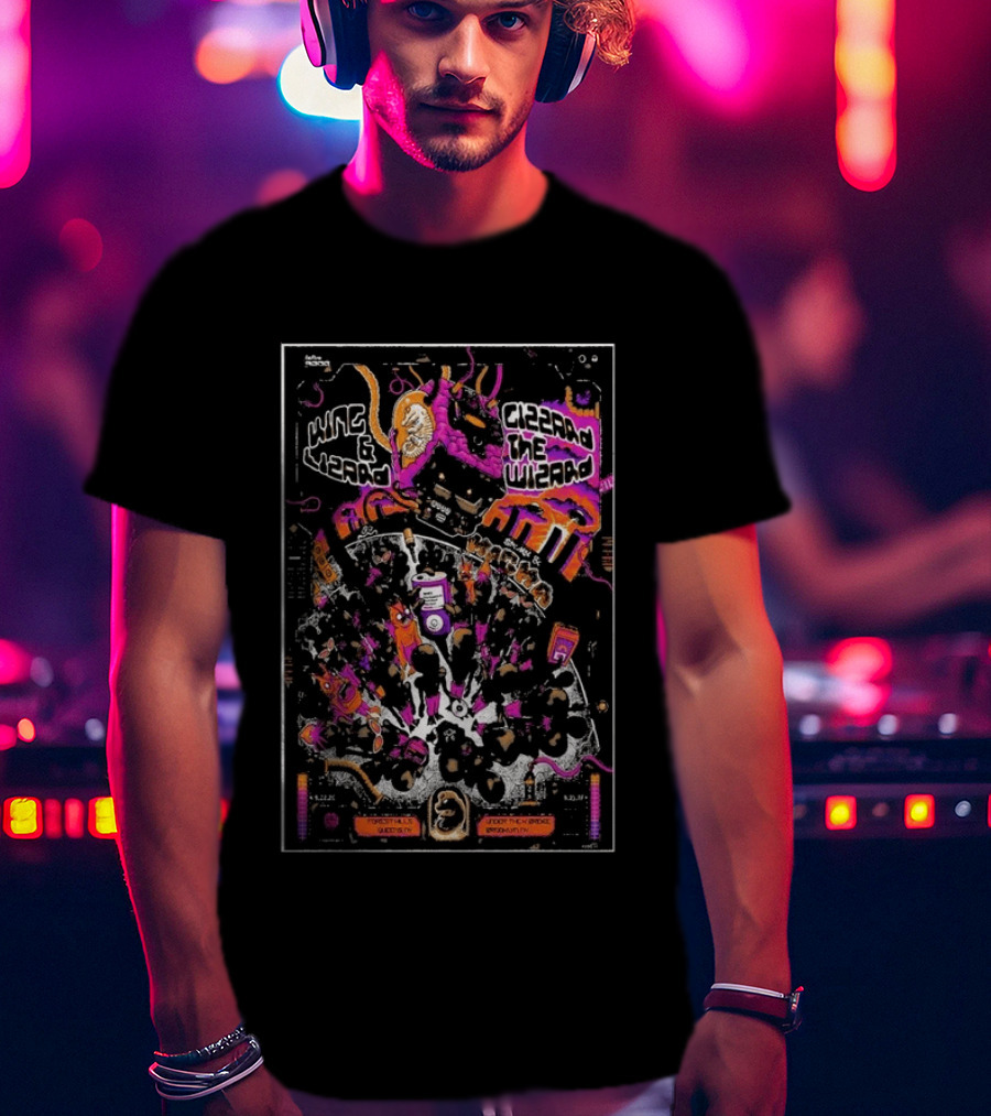 King Gizzard The Wizard Phantom Island 2026 Tour Questlove Brooklyn NY T-Shirt