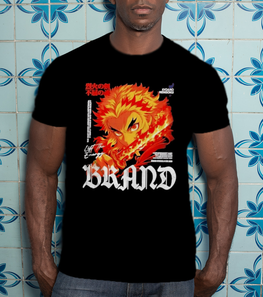Kyojuro Rengoku Lift The Energy Flame Sword T-Shirt