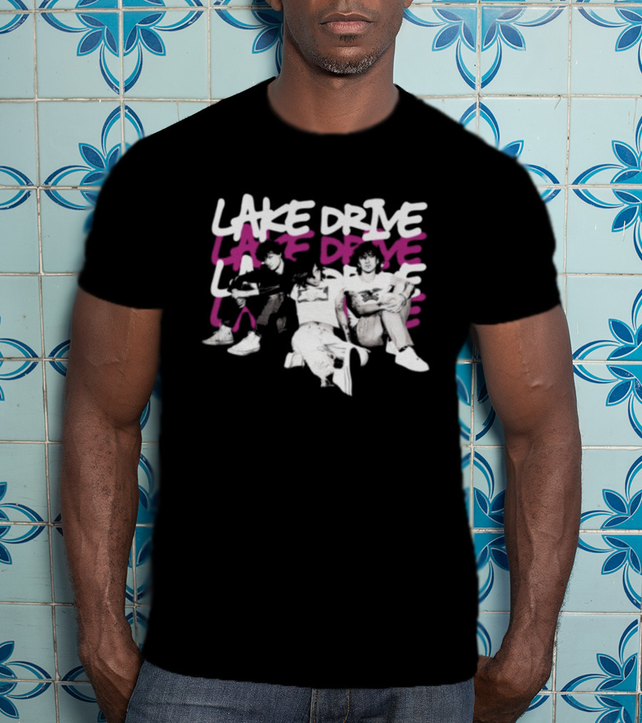 Lake Drive Vintage Vibe Retro Style Casual Crew T-Shirt