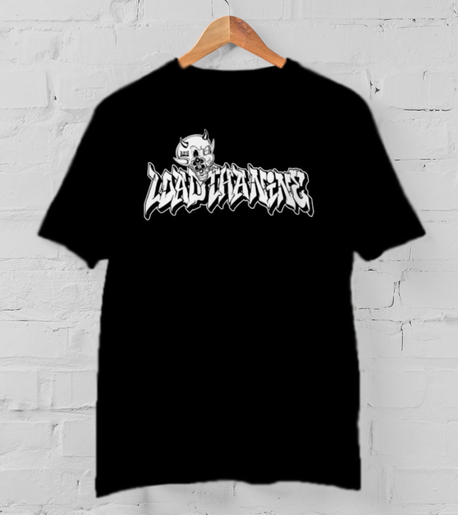 Loadthanine Devil1 Graffiti Style Demon Cartoon T-Shirt