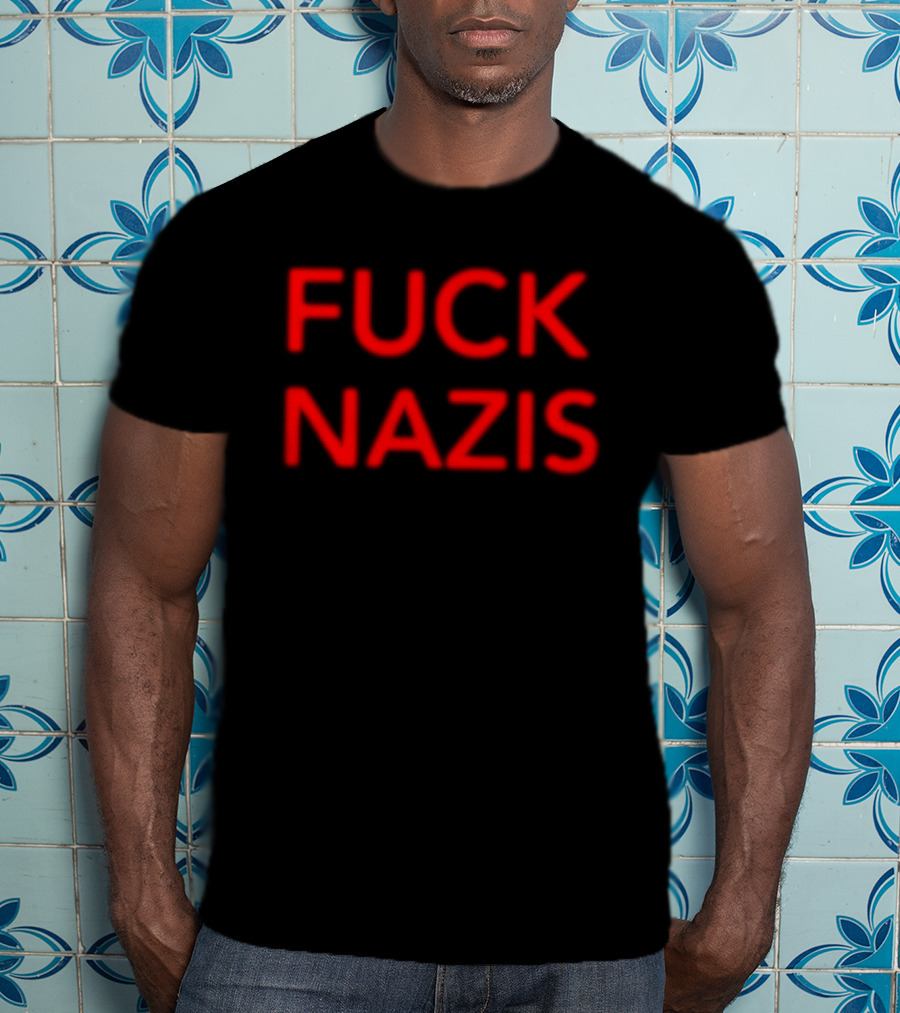 Merchnow Store I Declare War Fuck Nazis Black T-Shirt