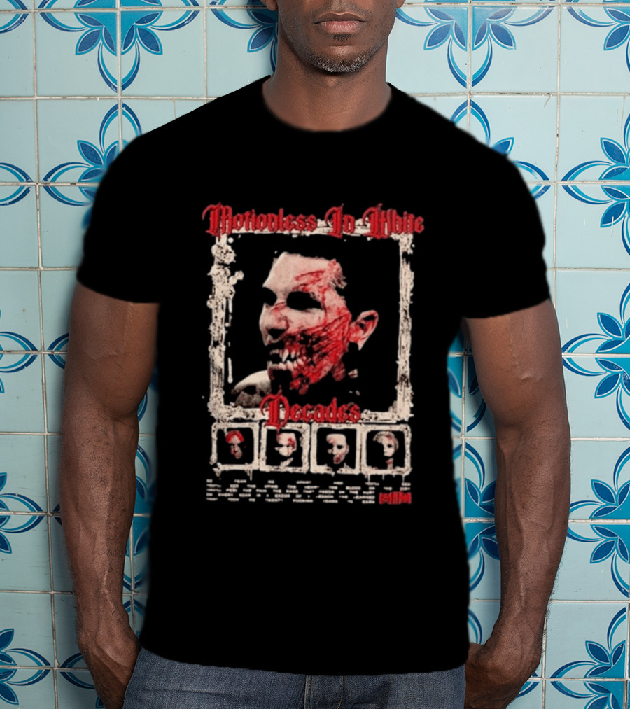 Motionless In White MIW The Sweat And Blood Tour 2026 Decades So Tear Me Apart And You Will See T-Shirt