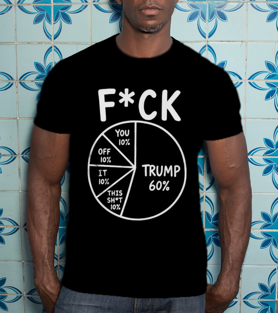 F*ck Trump Pie Chart Meme 60% You Off It This Sh*t 10% T-Shirt