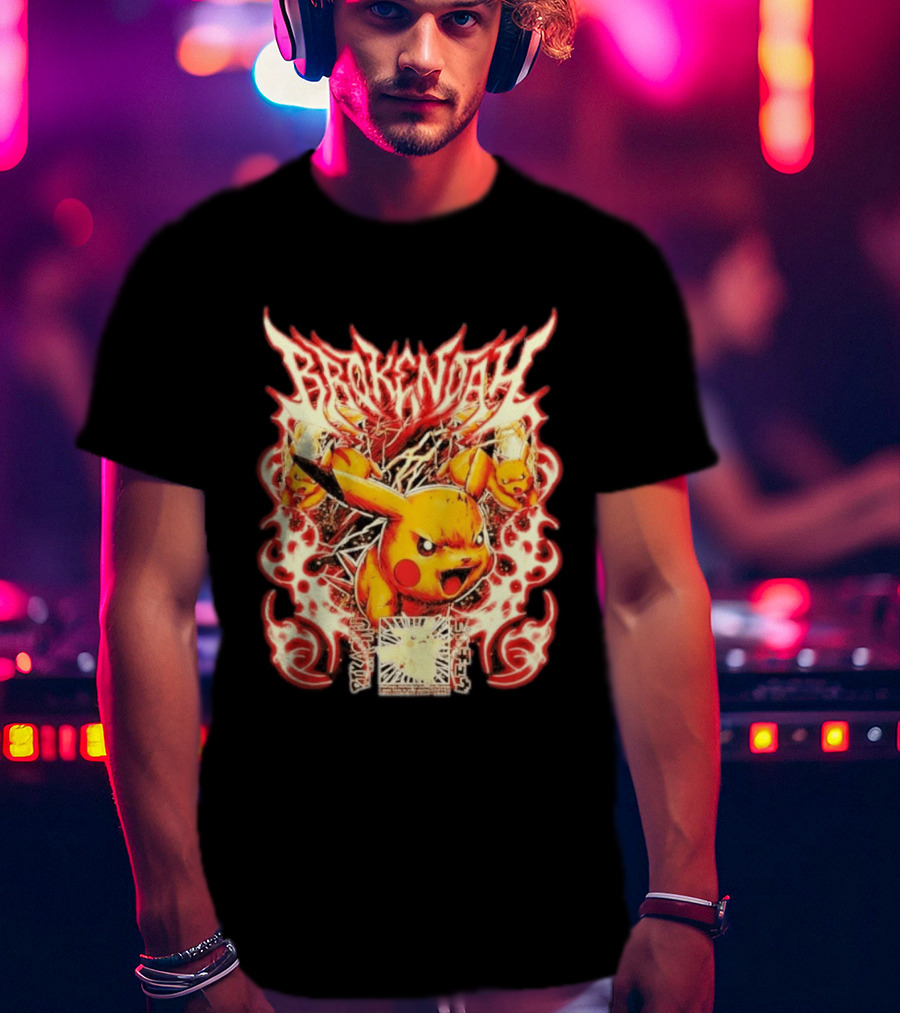 Brokendah High Voltage Pikachu Pokémon Electric Burst T-Shirt