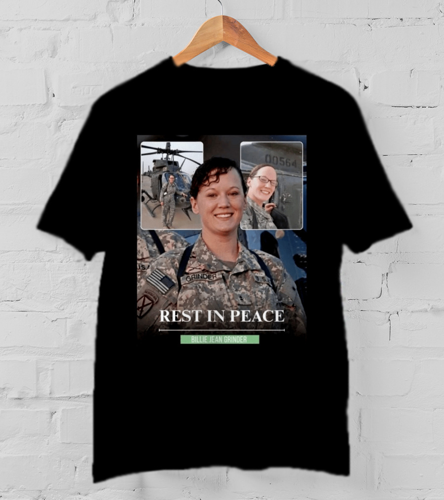 Rest In Peace Billie Jean Grinder Us Army Service T-Shirt