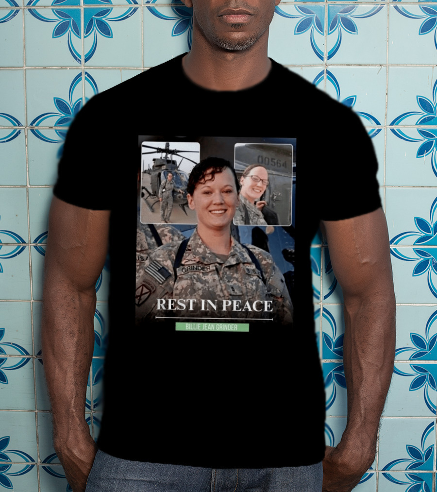 Rest In Peace Billie Jean Grinder Us Army Service T-Shirt