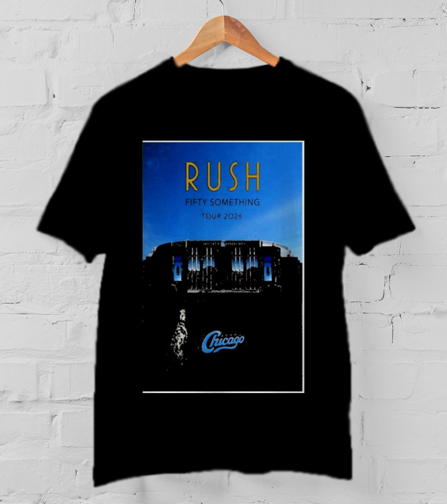 RUSH Fifty Something Tour 2026 Chicago Stadium T-Shirt