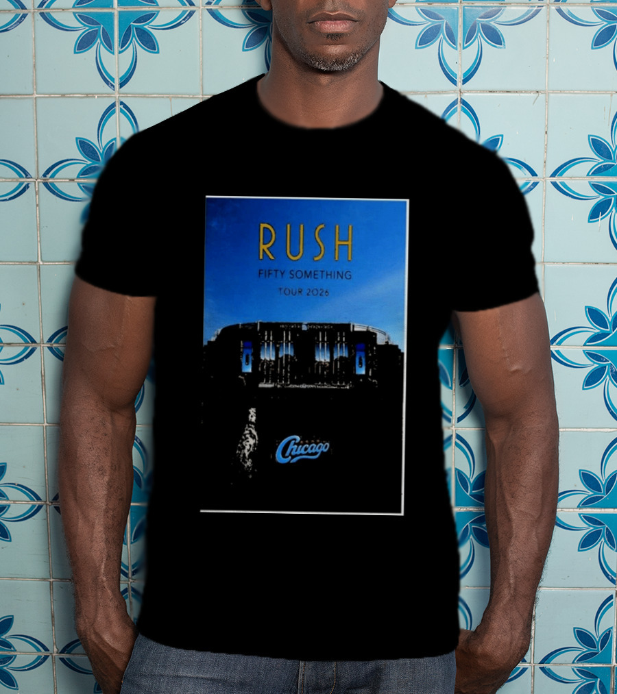 RUSH Fifty Something Tour 2026 Chicago Stadium T-Shirt