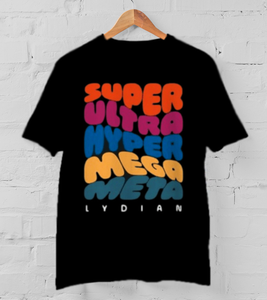 Jacob Collier Store Super Ultra Hyper Mega Meta Lydian Bold Colorful T-Shirt