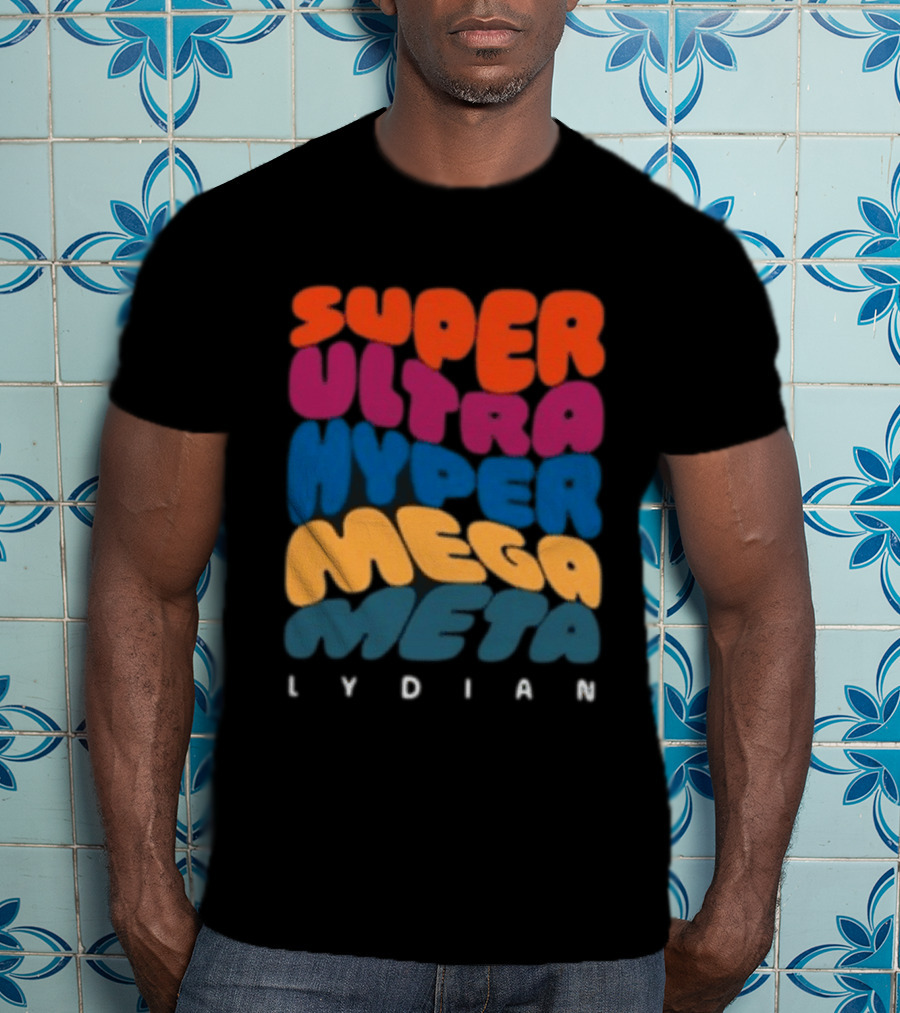 Jacob Collier Store Super Ultra Hyper Mega Meta Lydian Bold Colorful T-Shirt