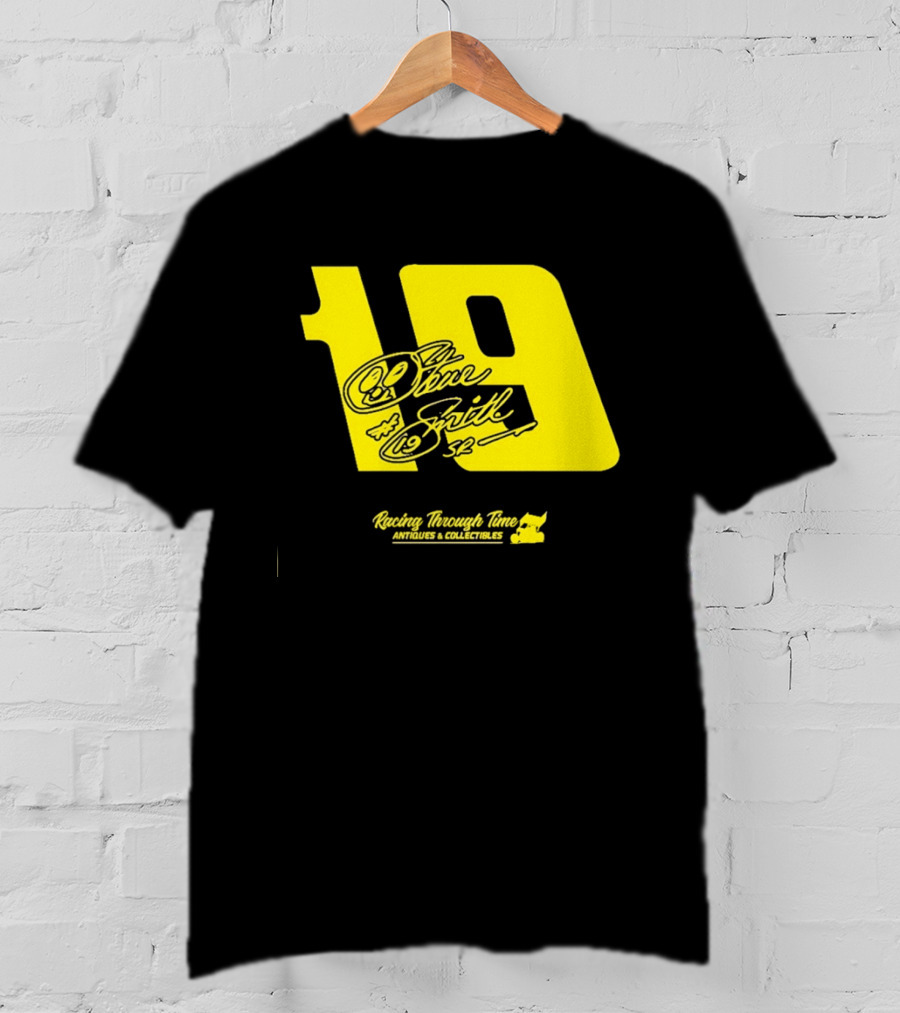 Steve Smith Sr 19 Racing Through Time Antiques Collectibles T-Shirt