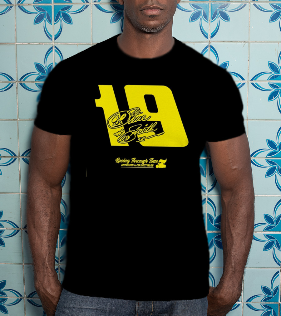 Steve Smith Sr 19 Racing Through Time Antiques Collectibles T-Shirt