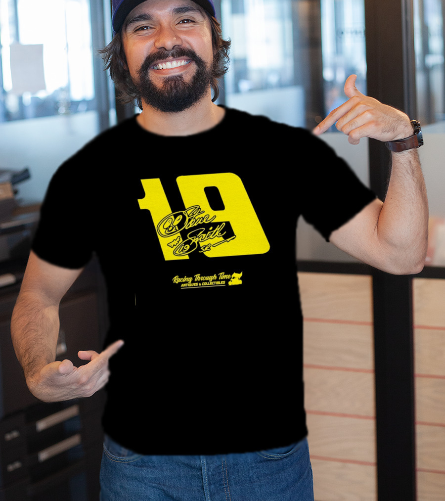 Steve Smith Sr 19 Racing Through Time Antiques Collectibles T-Shirt