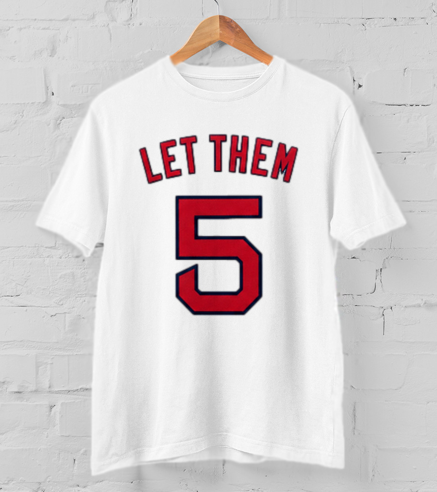 2026 Red Sox Let Them 5 Jersey Giveaway Red Sox Promotion T-Shirt